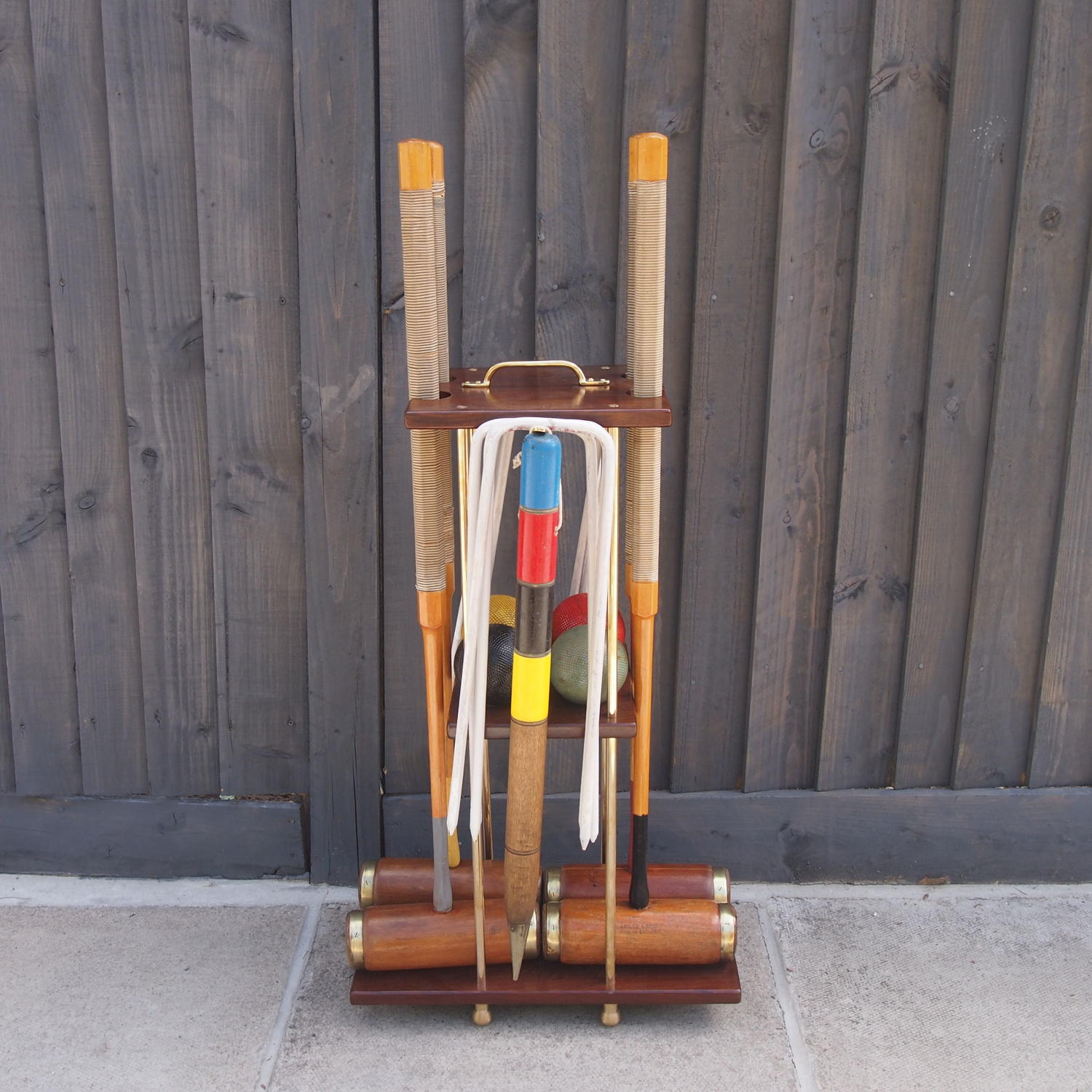 Jaques 1930s Croquet Set on a Stand
