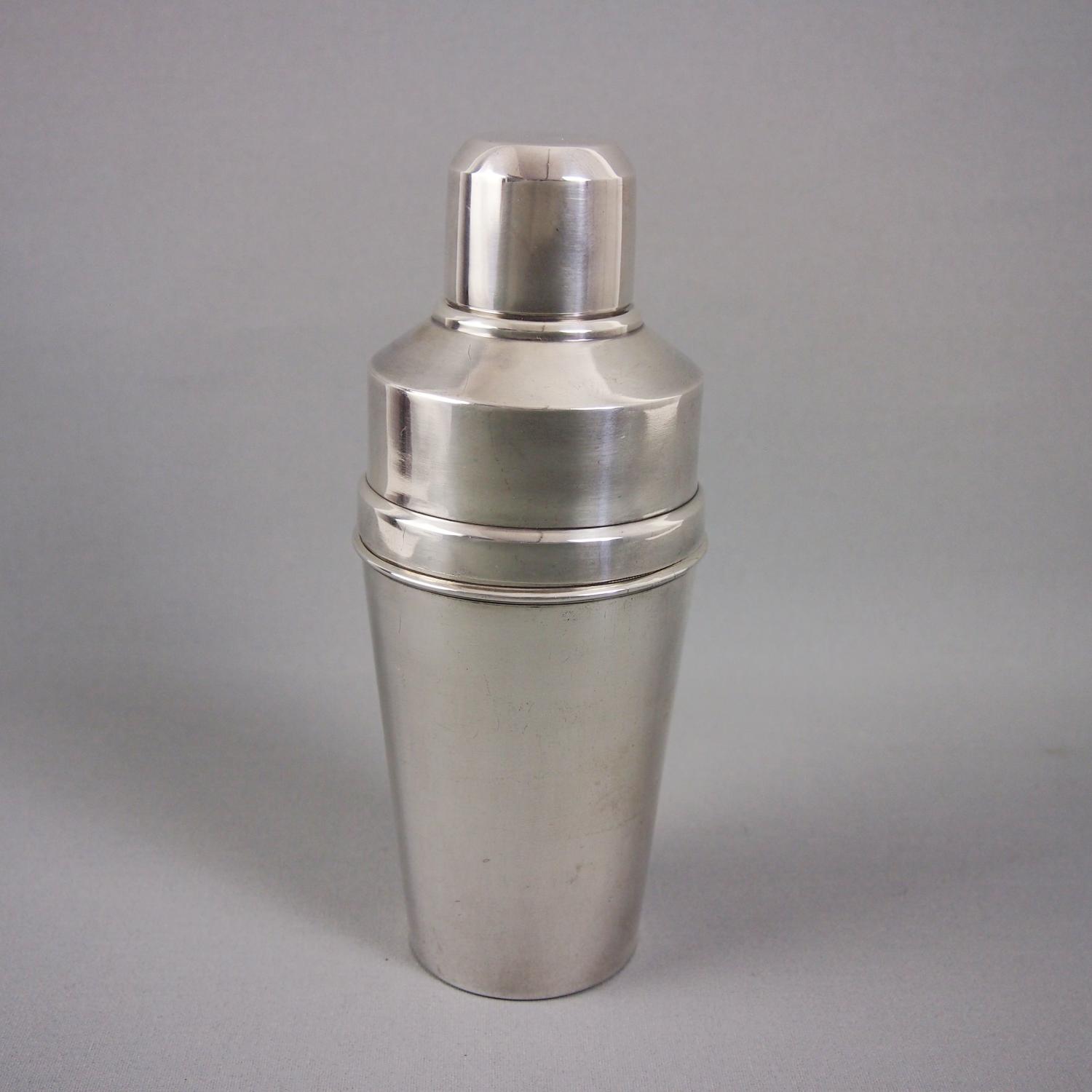 Silver Plated Tall Cocktail Shaker
