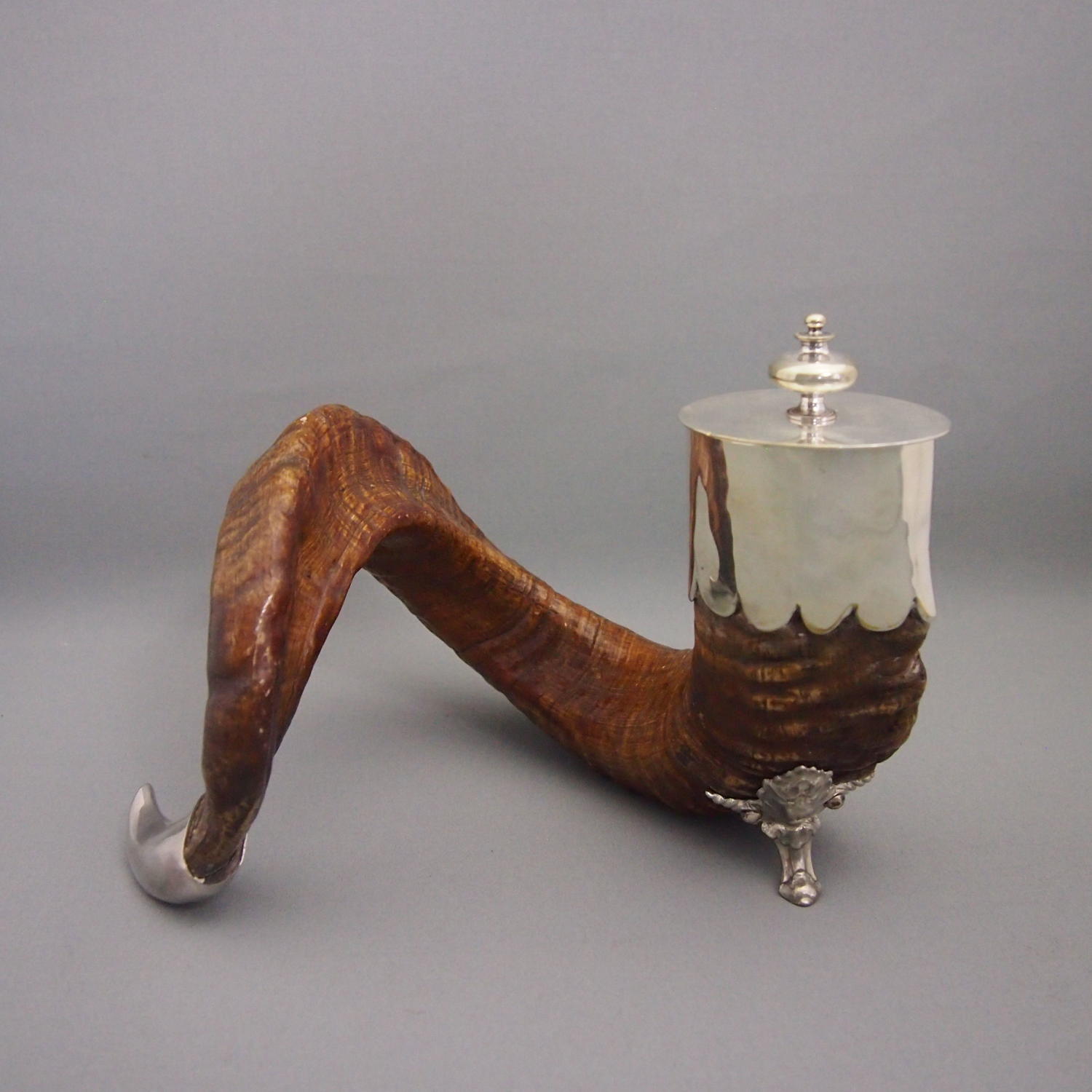 Antique Horn Table Snuff Mull C1890