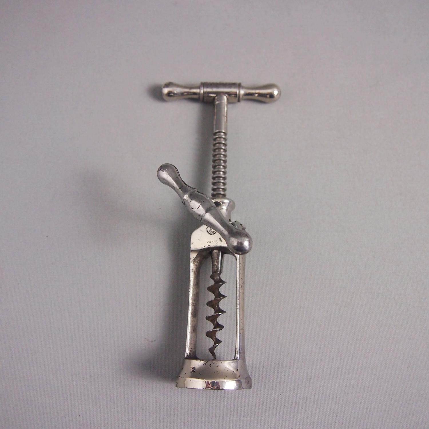 Polished Metal Sidewinder Vintage Corkscrew