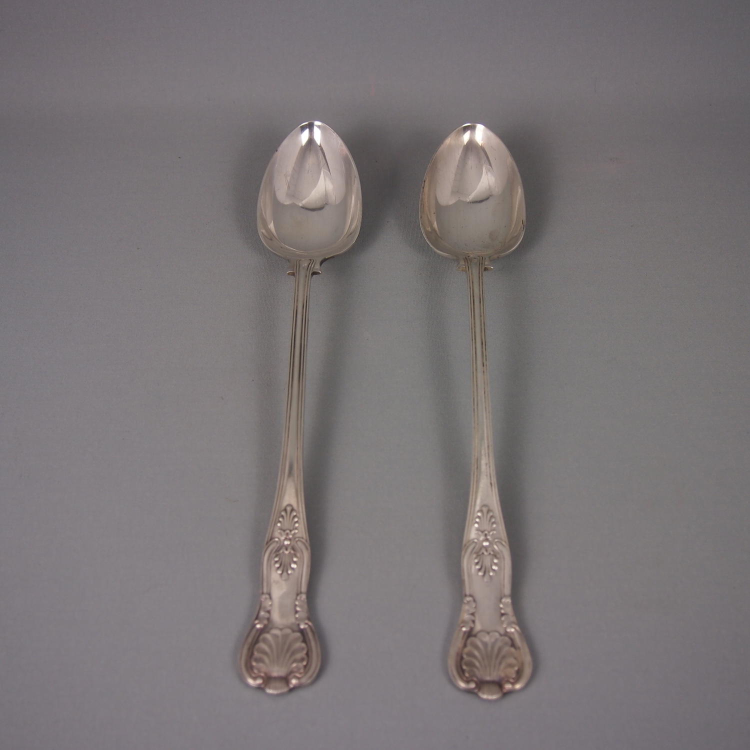 Pair of Large Silver Plated Basting & Serving Spoons.