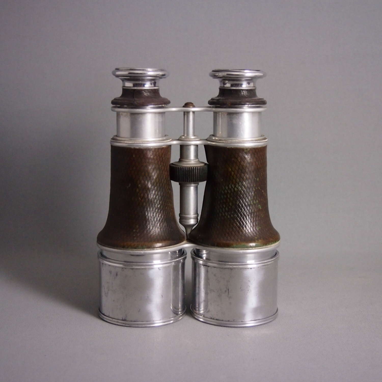 Aluminium & Leather Vintage Fiels Binoculars.W8544