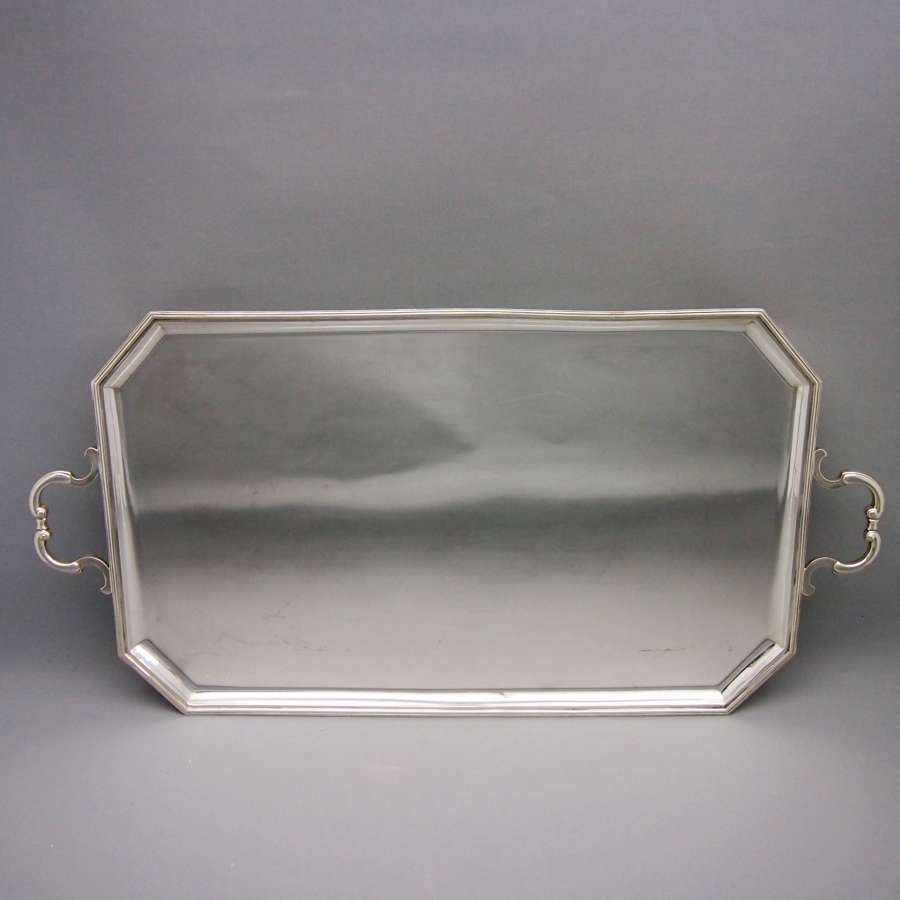 Oblong Good Quality Silver Plated VintageTray W8554