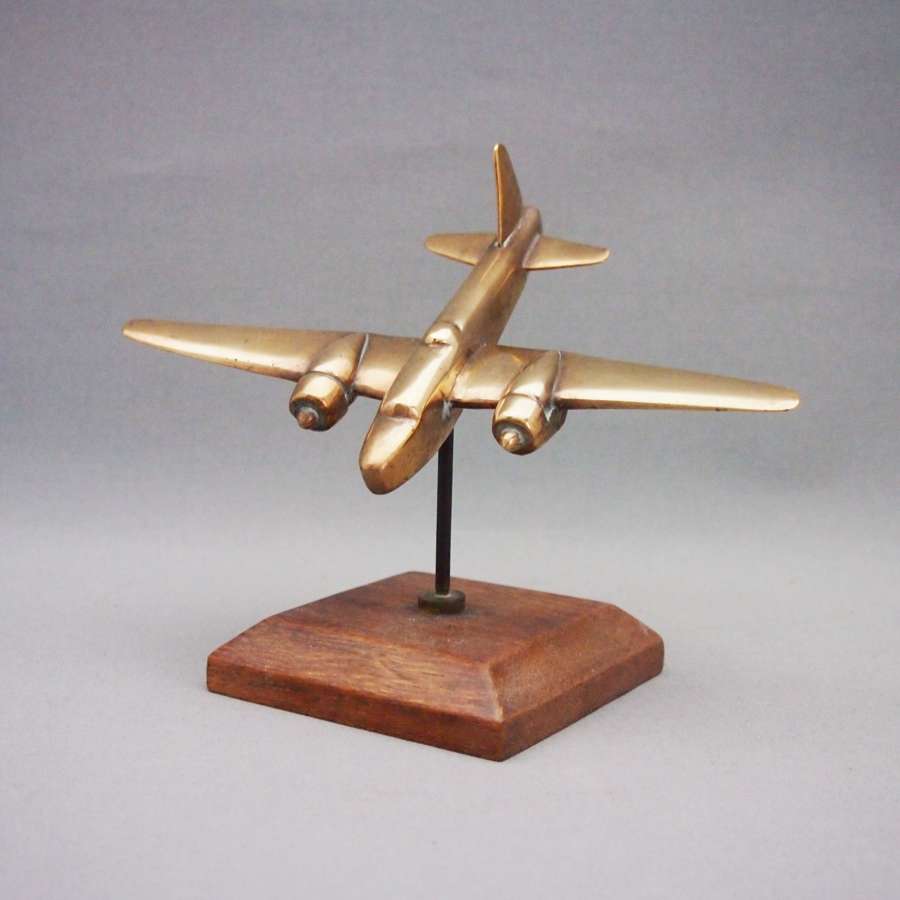 Brass Spitfire Model Plane W8573