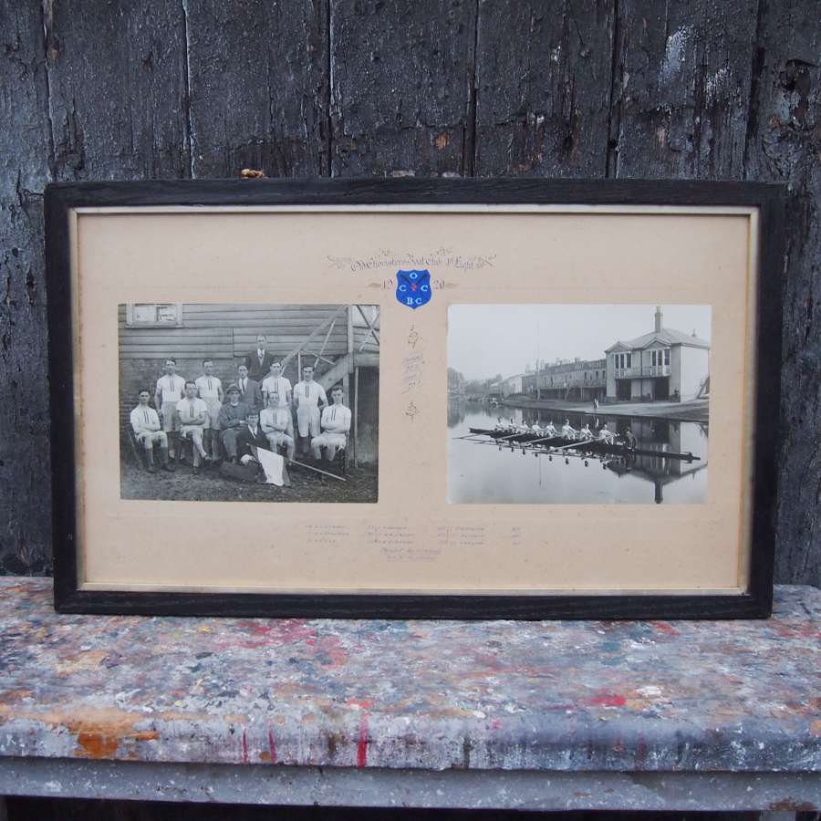Antique Cambridge University Framed Rowing Photograph.W8620