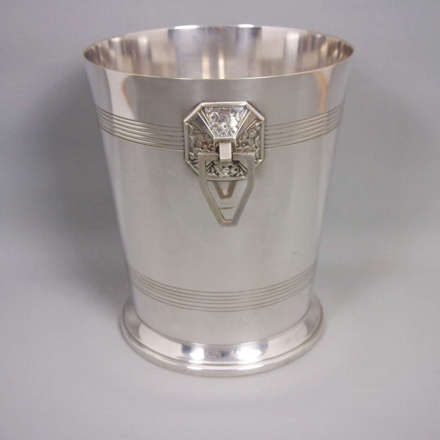Arts & Crafts Style  Vintage Silver Plated Champagne Cooler . W8638