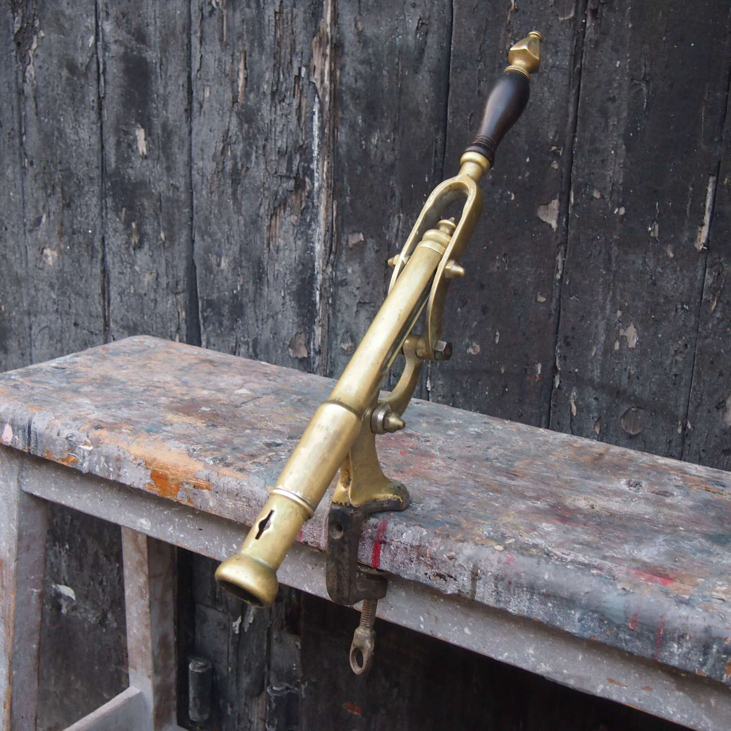 Brass counter mounted Bar Corkscrew C1910.W8702